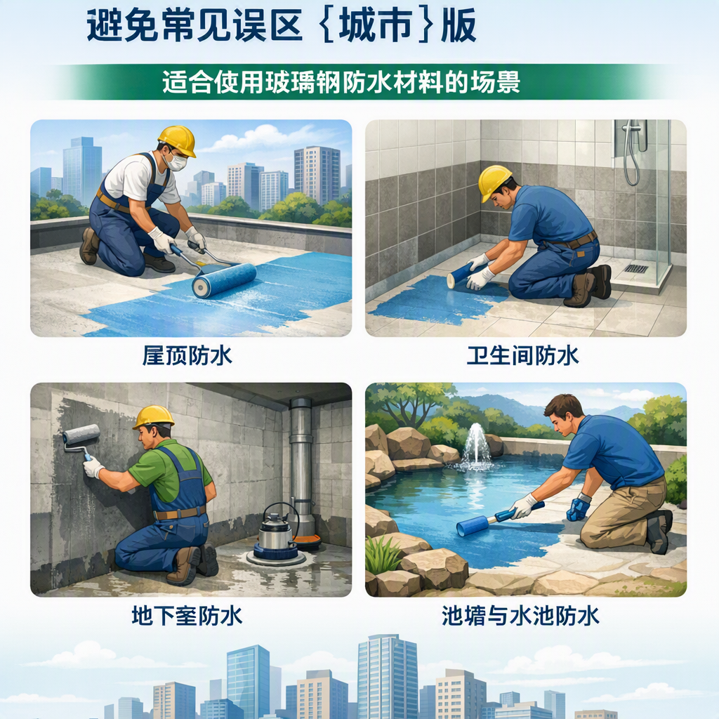 玻璃钢防水材料施工注意事项,避免常见误区 西宁 版