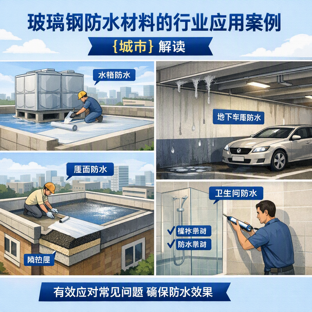 玻璃钢防水材料的行业应用案例,西宁解读