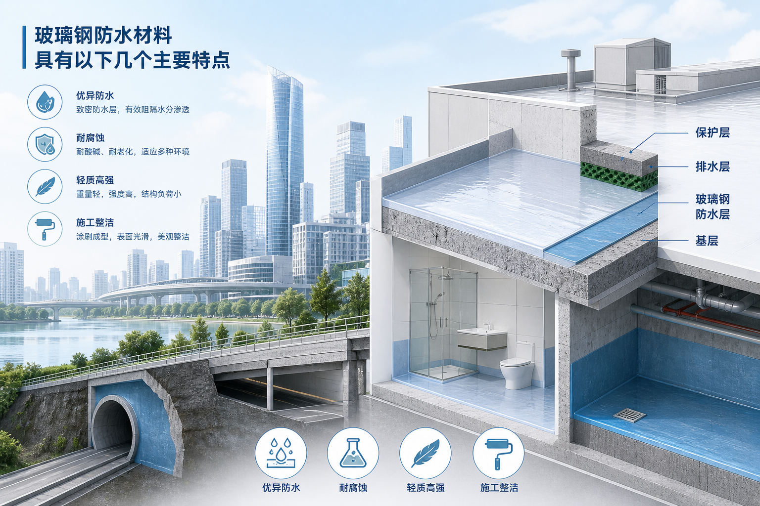 2023年玻璃钢防水材料市场趋势分析,关注 西宁 发展